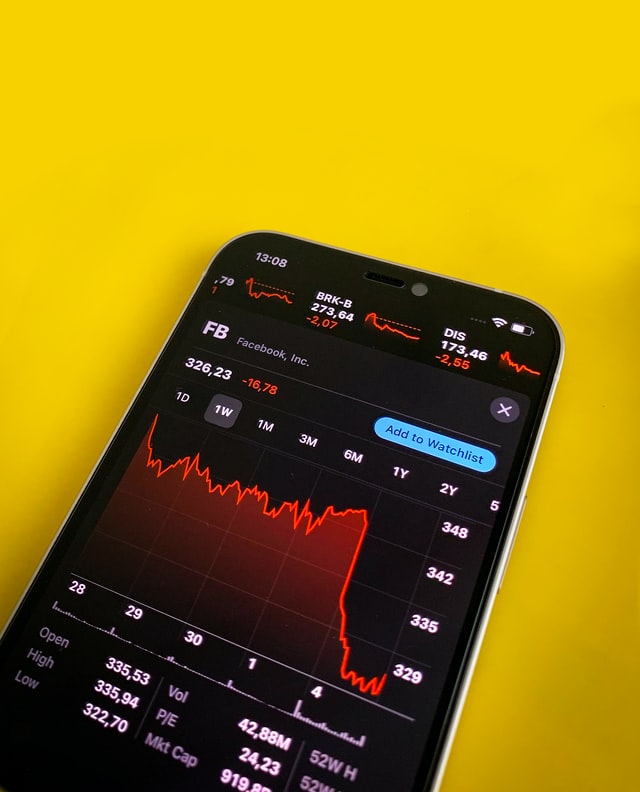 Stock price down